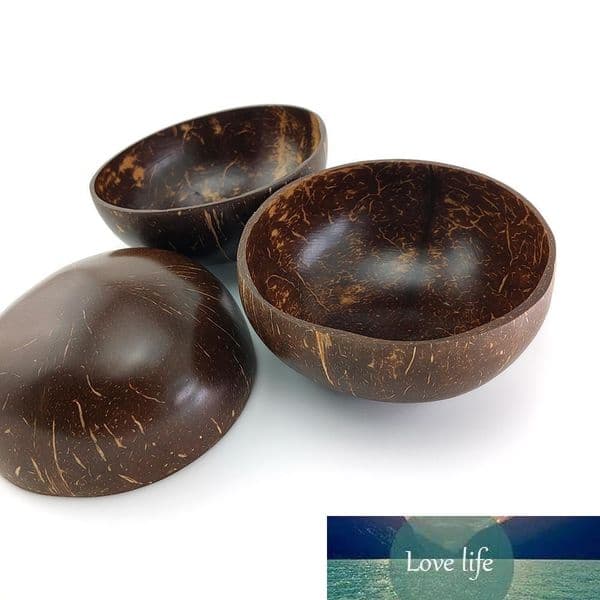 Natural Coconut Bowl Decoration Fruit Salad Noodle Rice Wooden Handicraft Creative Shell Bowls
