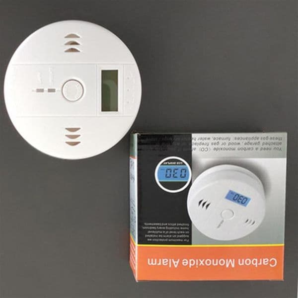 CO Carbon Monoxide Tester Analyzers Alarm Warning Sensor Detector Gas Fire Poisoning Detectors LCD Display Security Surveillance H