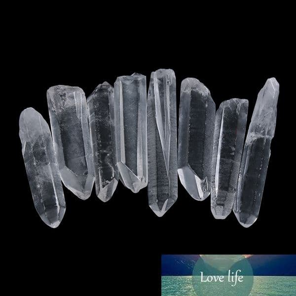 1Pc Natural Clear Quartz Crystal Point Mineral Ornament Reiki Polished Crafts Family Home Decor Study Decoration DIY Gifts