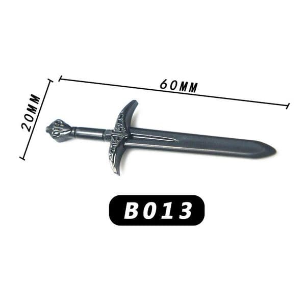 Military Weapon Part Big Sword Hammer Axe Mace Gun Model Moc Accessories For Soldier Toys For Children Building Blocks Militarys yxlnkH