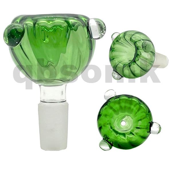 Hookahs 14mm 18mm Male Colorful With Clear Dots Smoking Bong Bowls Piece For Tobacco Glass Water Pipes Bongs