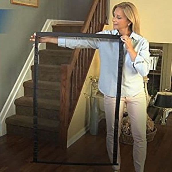 Pet Dog Fences Gate Folding Safety Pet Isolated Network Playpen For Dog Cat Baby Isolated Home Door Fence Cage Pet Accessories LJ201203
