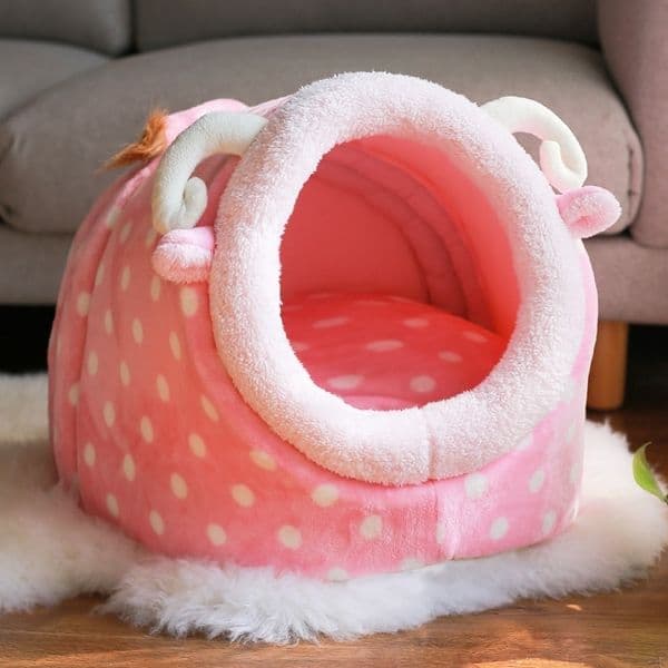Soft Warm Pet Dog Bed House for Small Dogs Winter Warm Nest Pet Cat Small Dog Puppy Kennel Bed Sofa Sleeping Bag Dropshipping 201127