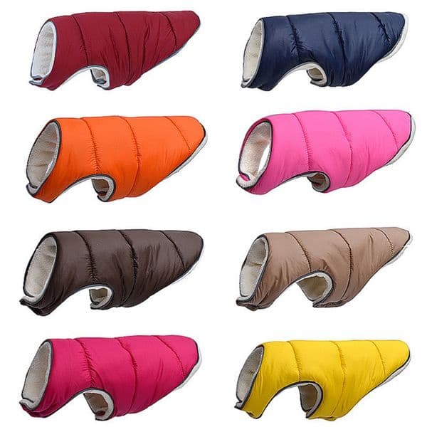 Warm Winter Dog Clothes Reflective Puppy Clothing Vest Comfortable Fleece Pet Jacket Dogs Coat For Small Medium Large Dogs