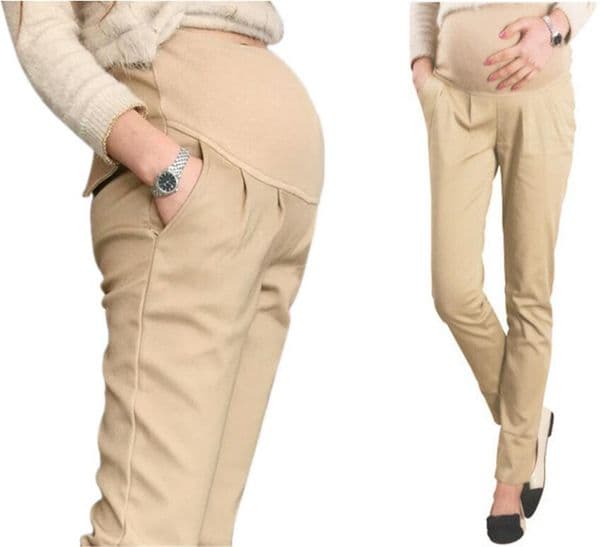 Cotton Pregnant Pants Maternity Clothes For Pregnant Women Trousers Pregnancy Pant Gestante Pantalones Embarazada Clothing LJ201119