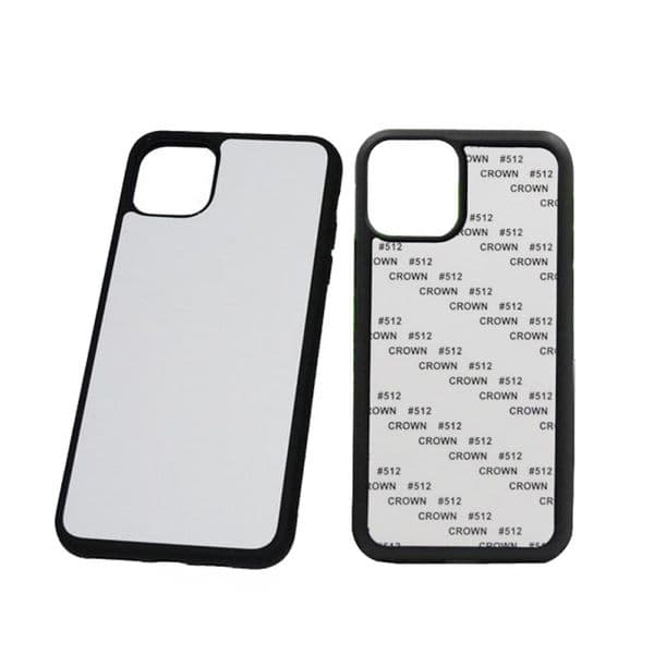 Blank 2D Sublimation Case TPU+PC Heat Transfer Phone Cases Cover for iPhone 12 mini 11 Pro 7 8 8plus X xs xr xs max with Aluminum Inserts