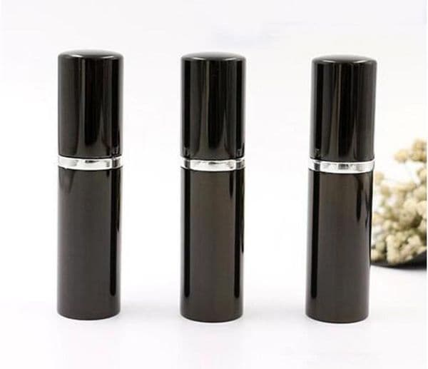 Refill Bottle Black color 5ml 10ml Mini Portable Refillable Perfume Atomizer Spray Bottles Empty Bottles Cosmetic Containers