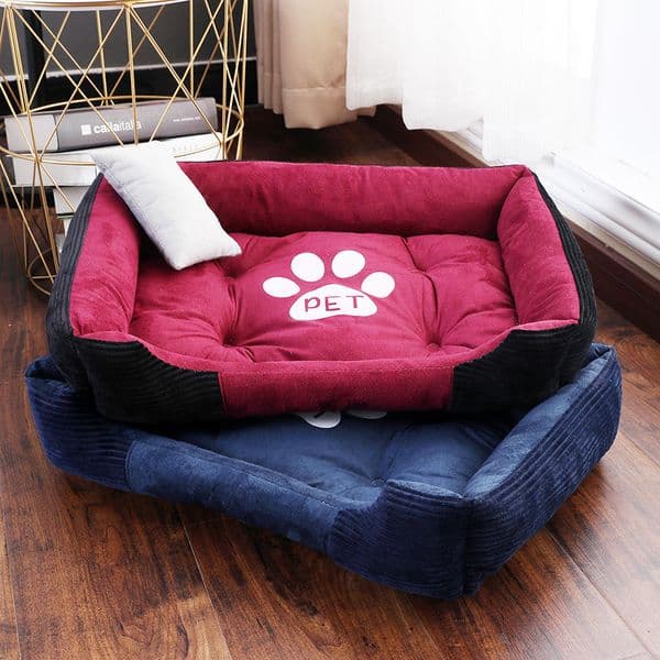 Pet Dog Beds Mat for Small Medium Large Dogs with Pets Pillow High Elasticity PP Fiber Filler Puppy Bulldog Kennel Cat Blanket 201126
