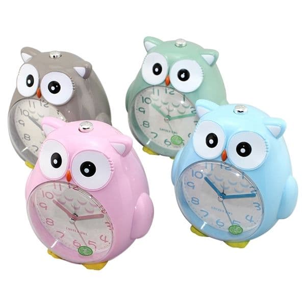 Creative Cute Owl Alarm Clock Luminous Clocks Student Music Snooze Alarm Clock Birthday Gift Kids Room Decoration LJ201211