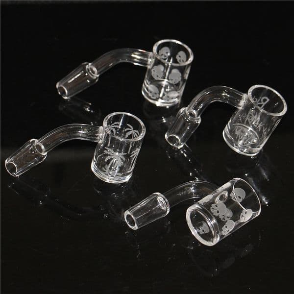 100 real quartz banger nail 14mm domeless nail male 90 degrees quartz banger dabber tools for wax glass bong