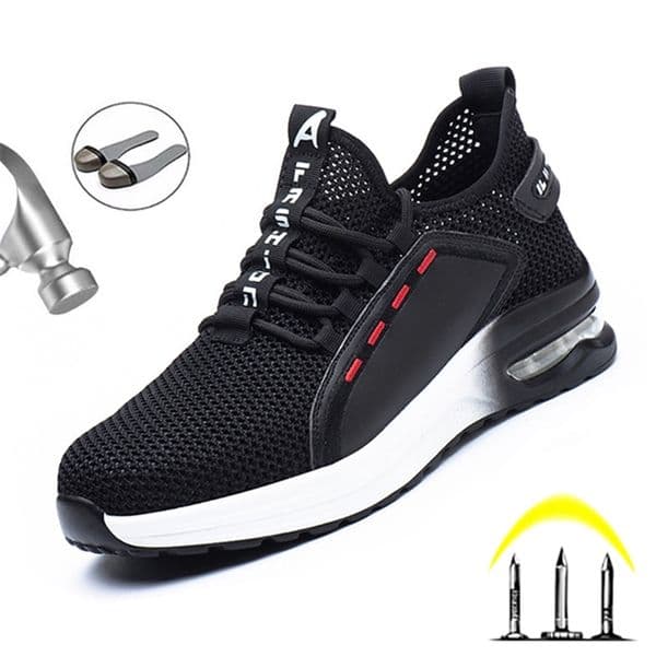 2020 New Male Boot Breathable Light Safety Steel Toe Indestructible Shoes Anti-piercing Work Boots Men Y200915