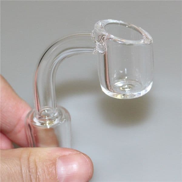 Smoke 4mm thick quartz banger 90 Degree domeless nail with 10mm 14mm18mm male female clear joint smoking Tool for Hookah pipe