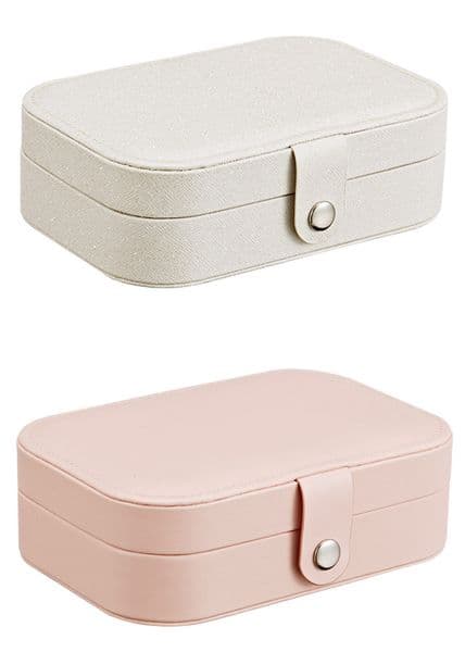Storage Box Travel Jewelry Boxes Organizer PU Leather Display Storage Case Necklace Earrings Rings Jewelry Holder Case Boxes Free Shipping