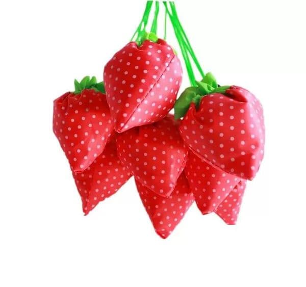 2022 portable shopping bags creative strawberry foldable bag gift shopping reusable environmental protection eco shopping bags 38x59cm