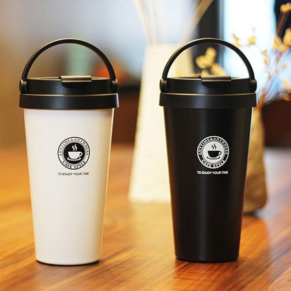 2019 Double Wall Stainless Steel Vacuum Flasks 500ml Thermo Cup Coffee Tea Milk Travel Mug Thermol Bottle Thermocup thermoses LJ201221