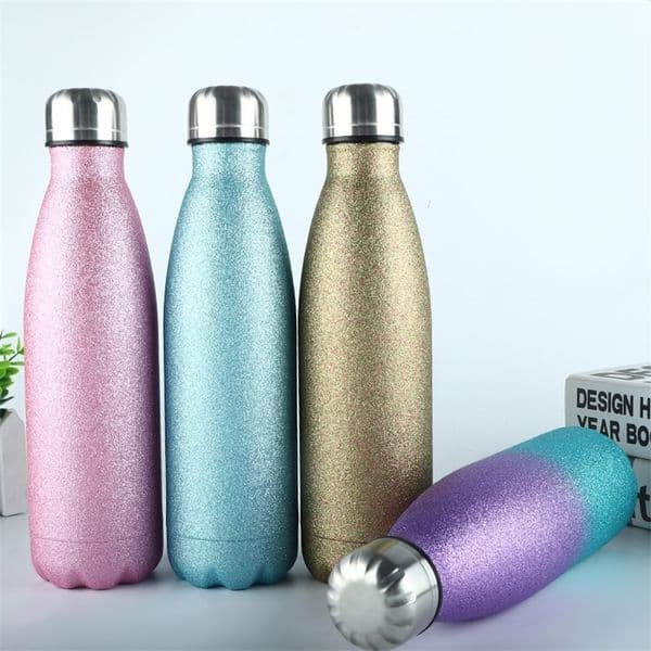 Custom Thermos Bottle Double-Wall Insulated Vacuum Flask Stainless Steel Water Bottles Sports Thermoses Cup Thermocouple 201204