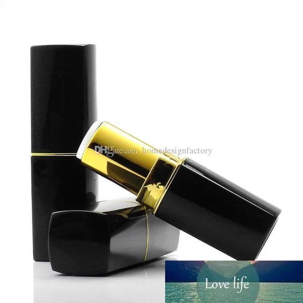 Black Gold Plastic Lipstick Tube 12.1mm DIY Lip Balm Tubes Homemade Empty Lip Stick Beauty Cosmetic Container