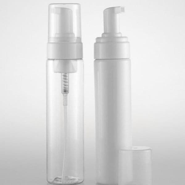 200 ml Foaming Plastic Pump Bottle Soap Foam Dispenser-Refillable Portable Empty Foaming Hand Soap Suds Dispenser Bottle Travel