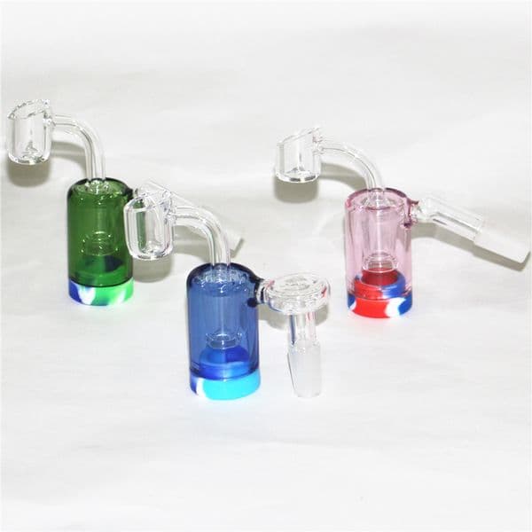 14mm female Glass Reclaim Catcher ash catchers handmake and 5ml silicone wax containers quartz banger nails 18mm female bowl piece