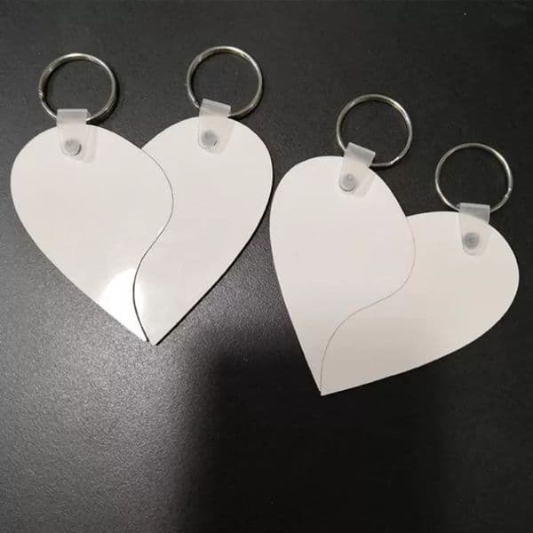 Stock Blank Keychains for Sublimation Mdf Heart Round Blank Key Chain Hot Transfer Printing Ring Jewelry Material Consumables Xu Party Favor