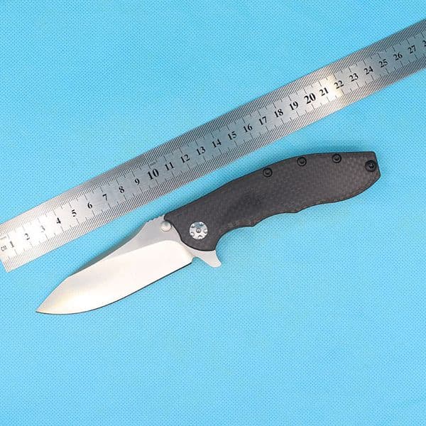 High End 0562CF Survival Flipper folding knifeDrop point Satin bladeIKBSOutdoor hiking camping EDC pocket knives L250808