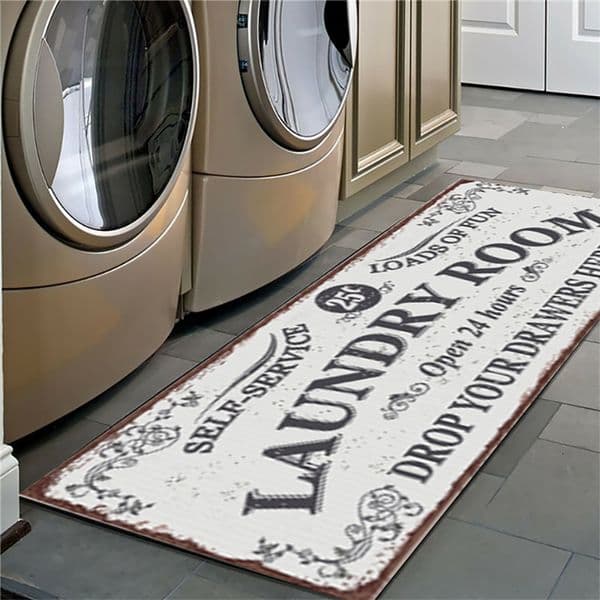 Dropship Non-Slip Floor Mat Laundry Room Morden Mat Entrance Doormat Self-Service Bath Carpet Decor Balcony Rug For Home Decor 201116