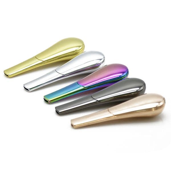 2026 New Stainless Steel Smoke Pipes Spoon Type Detachable Suction Metal Pipe Free Delivery Free Shipping