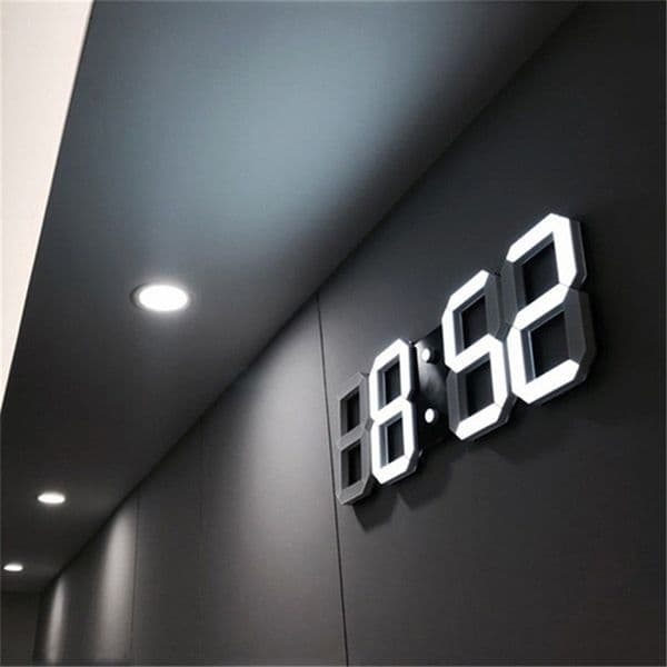 LED Digital Wall Clock 3D Large Date Time Celsius Nightlight Display Table Desktop Clocks Alarm Clock From Living Room D30 LJ201211XJ250716