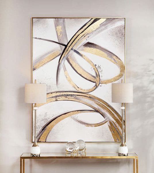 Luxury Designer Decor High Quality Hand Painted gift set Modern Abstract Oil Wall Art Canvas Painting Gold Pictures For Living Room Hotel Wall Decor Lj201128 De