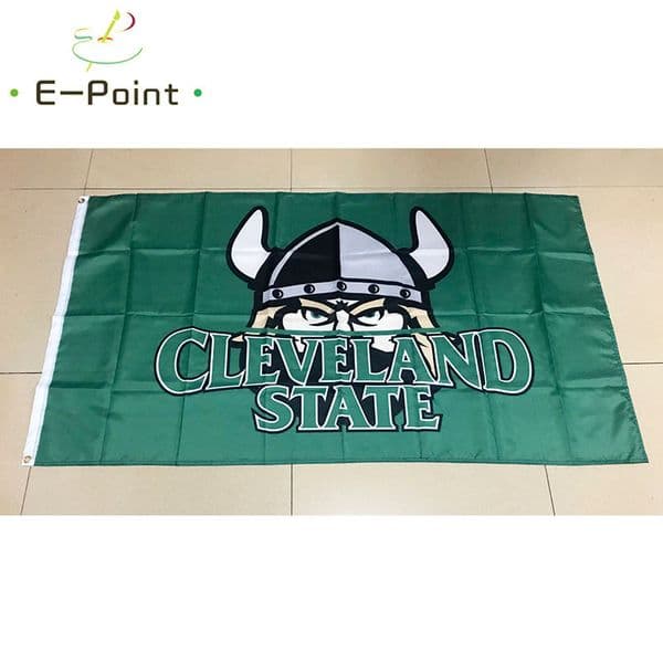 NCAA Cleveland State Vikings Flag 3*5ft (90cm*150cm) Polyester flag Banner decoration flying home & garden flag Festive gifts
