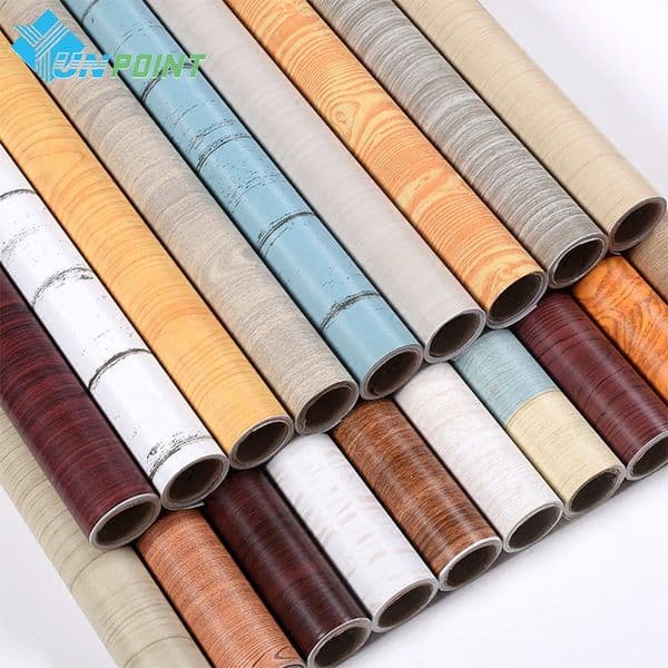Old Furniture Decorative Stickers PVC Wood Self Adhesive Wallpaper Waterproof Fabric Kitchen Cupboard Wardrobe Door Wall Sticker 201106