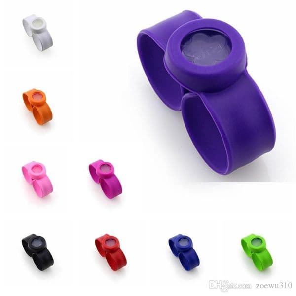 Outdoor Hiking Mosquito Repellent Band Bracelet Mosquito Killer Reusable Silicone Wristband Anti Mosquito Repeller For Child Baby WVT0611