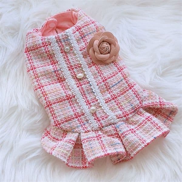 Pet Dog Dress Winter Cat Clothing Small Dog Costume Chihuahua Puppy Yorkshire Poodle Bichon Pomeranian Schnauzer Dog Clothes 201128