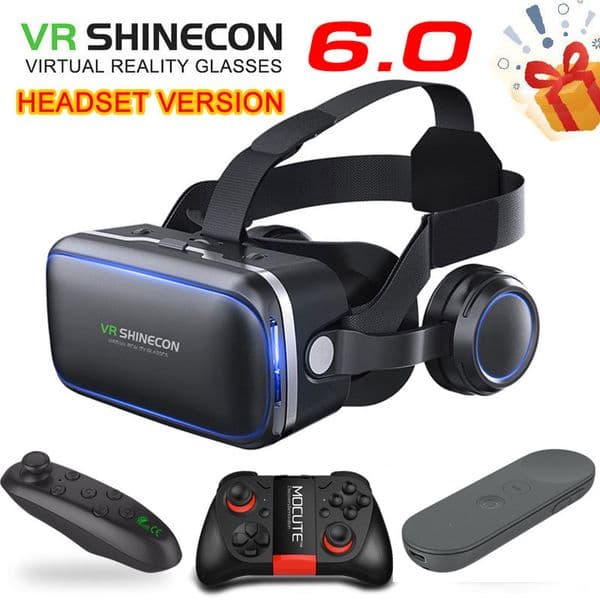 Original Shinecon 6.0 Standard Edition And Version Virtual Reality VR Glasses Headset Helmets Optional Controller Lj200919