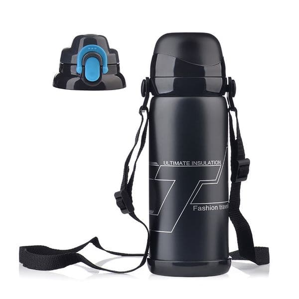 800ML Thermos Stainless Steel Insulation pot Portable Travel Kettle Tea vacuum bottle Outdoor Sports Vacuum flask Hot Water Cup 201204