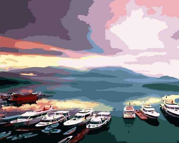 ROYALDREAM A thunderstorm Painting By Numbers Canvas Painting Home Wall Art Picture For Living Room Unique Gift LJ201128