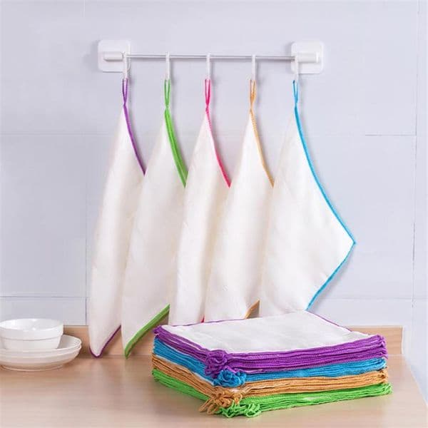 Kitchen Cleaning Cloth Dish Washing Towel Bamboo Fiber Eco Friendly Bamboo Cleanier Clothing Set5540316O