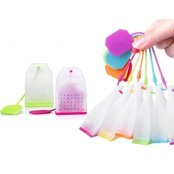 Bag Tea Strainer Bags Creative Cute Food Grade Colador Silicone Loose-Leaf Tea Infuser Filter Diffuser Fun Cartoon Tea Strainer LX3547