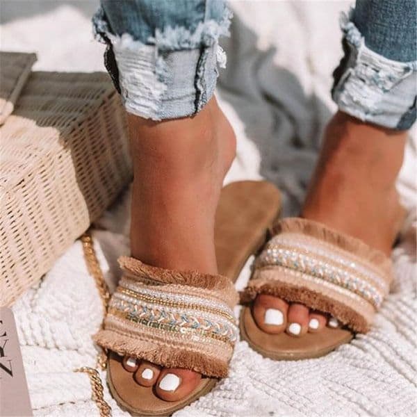 Summer Shoes Women Sandals New Rome Retro Flat Sandals Casual Shoes Female Slip On Slides Woman Shoes Plus Size Sandalias Mujer