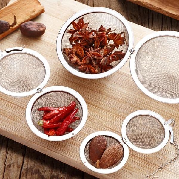 Stainless Steel Tea Pot Infuser Sphere Locking Spice Tea Ball Strainer Mesh Infuser Tea Strainer Filter Infuser Infusor De Tetera De Acero Inoxidable Wholesale