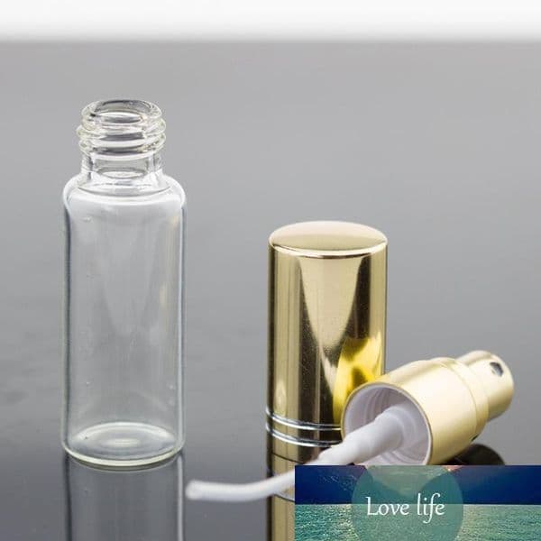 5ml mini perfume glass atomizer 5ml small Cosmetic Glass Spray Bottles with Pump Sprayer free shipping