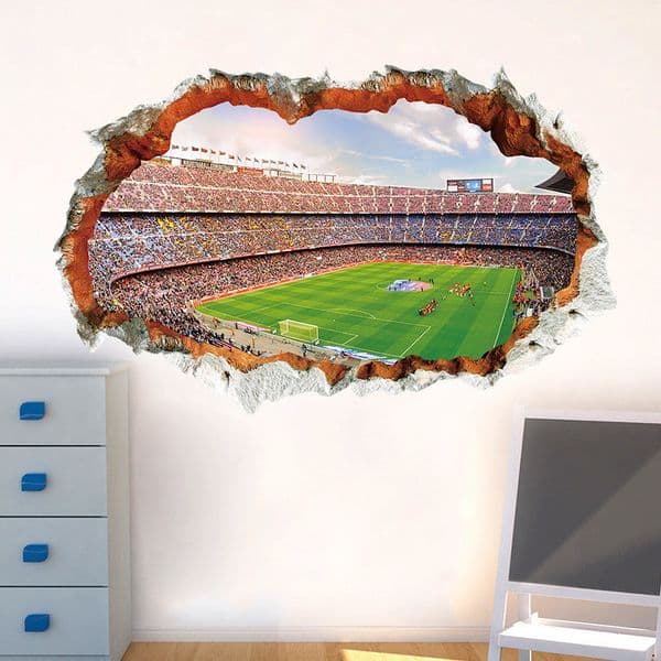 3d vivid Football Soccer wall stickers for kids rooms living room bedroom wall decals boys room decoration 201106