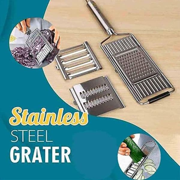 3-in-1 Multi-Purpose Vegetable Slicer Stainless Steel Fruit Potato Peeler Grater Shredders Food Chopper Cutter Kitchen Tools 201201
