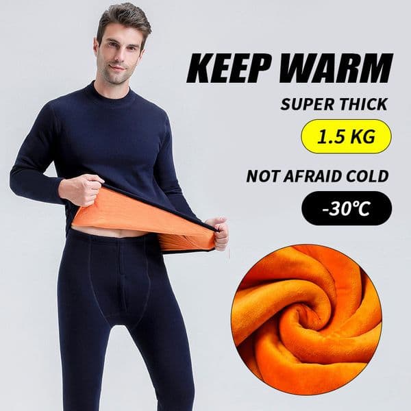 Thermal Underwear Sets For Men Winter Thermo Underwear Long Johns Winter Clothes Men Thick Thermal Clothing Plus Size 201124Z