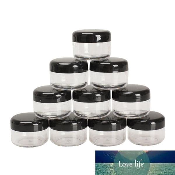 10pcs Mini Refillable Clear Bottles Cosmetic Empty Jar Pot Nail Art Eyeshadow Makeup Bottle Jar Face Cream Box Container Storage