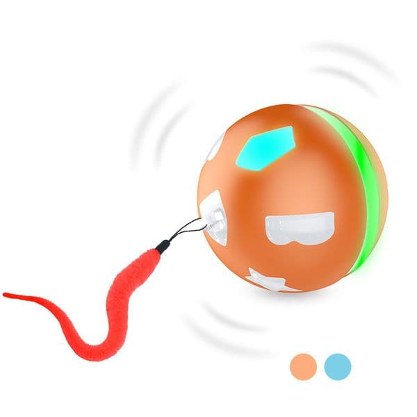 Interactive Cat Toy Ball Smart Electric Automatic Rolling Jumping Ball Led For Cat Dog Intelligent DIY Teaser Toy Usb Charge LJ201125