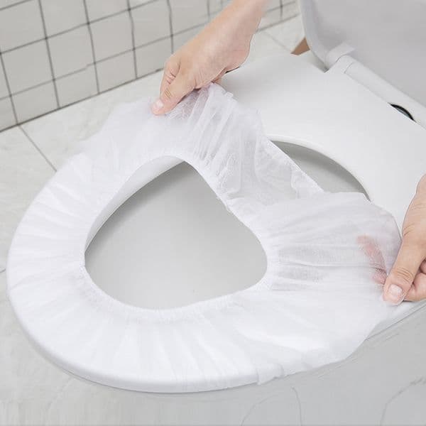 1pcs Portable Disposable Toilet Seat Covers Bacterial-proof Cover Travel Camping Bathroom Safe Hygienic Protection Cushion
