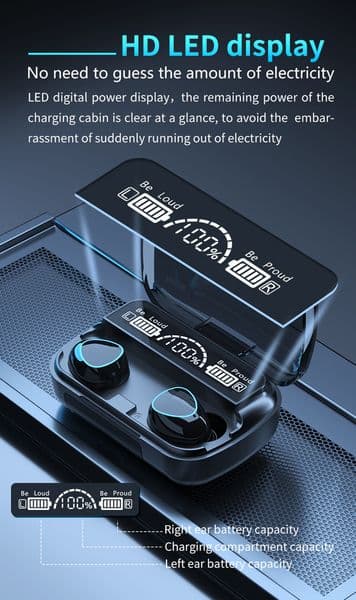 Price M10 Factory TWS Earbuds Bluetooth Earphones Headphones Large Capacity Charging Cabin Stereo Sports Touch Control Waterproof Gaming Headset M10L260604