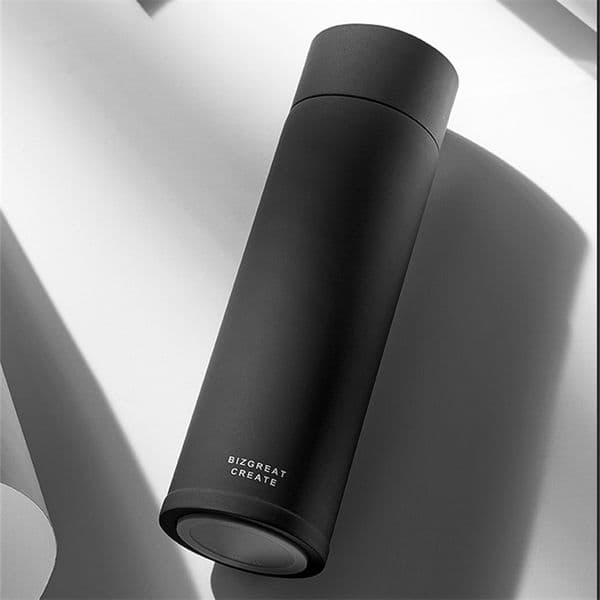 Thermos Vacuum Flasks Temperature Display Stainless Steel Water Bottle Travel Coffee Mug Tea Milk Mug Thermocup 300ml 11oz LJ201221