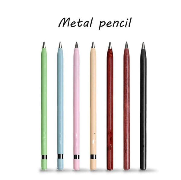 Full Metal Wear-resistant Eternal Pencil Without Ink Ink-free Old Immortal Metal Pencil Student Creative Gift Pen Y200709